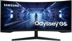 МОНИТОР 34" Samsung C34G55TWWI Black Сurved (LED, Wide, 3440x1440, 165Hz, 1ms, 178°/178°, 250 cd/m, 2500:1, +DP, +НDMI,