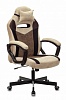 Кресло игровое Бюрократ VIKING 6 KNIGHT BR FABRIC коричневый крестовина металл