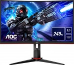 МОНИТОР 31.5" AOC C32G2ZE Black-Red (VA, изогнутый, 1920x1080, 240Hz, 1 ms, 178°/178°, 300 cd/m, 80M:1, +2xHDMI 2.0, +Di
