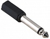 Адаптер аудио Hama Jack 6.3 (m) Jack 3.5 (f) черный (00122387)