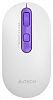 Мышь A4Tech Fstyler FG20S Tulip белый фиолетовый оптическая (2000dpi) silent беспроводная USB (4but)