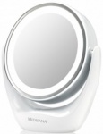 Зеркало двустороннее Medisana CM 835 d=12см белый
