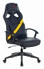 Кресло игровое Zombie DRIVER черный желтый искусственная кожа с подголов. крестовина пластик
