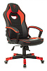 Кресло игровое Zombie GAME 16 черный красный текстиль эко.кожа крестовина пластик