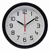 Будильник аналоговые Бюрократ Alarm-R15P D15см черный белый