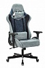 Кресло игровое Бюрократ VIKING 7 KNIGHT BL FABRIC синий текстиль эко.кожа крестовина металл