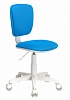 Кресло детское Бюрократ CH-W204NX BLUE голубой TW-55 (пластик белый)