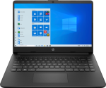 Ноутбук HP 14s-dq3001ur Celeron N4500 4Gb SSD256Gb Intel UHD Graphics 14" HD (1366x768) Windows 10 black WiFi BT Cam