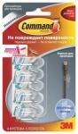Клипса для проводов 3M Command 17017CLR (упак: 4шт) (7100108710)