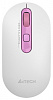 Мышь A4Tech Fstyler FG20S Sakura белый розовый оптическая (2000dpi) silent беспроводная USB (4but)