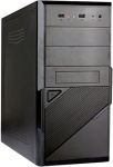 Корпус Exegate EX284019RUS Minitower BA-201 Black, mATX, <AA450, 80mm>, 2*USB, Audio