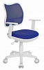 Кресло детское Бюрократ CH-W797 BL TW-10 спинка сетка синий сиденье синий TW-10 колеса белый синий (пластик белый)